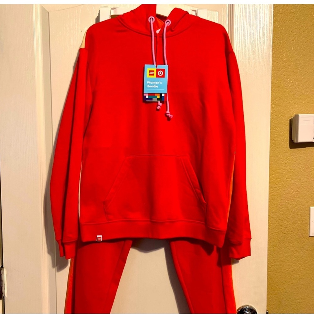 WOMENS LEGO brand Red Hoodie with Matching Joggers size small